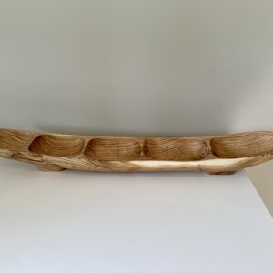 Grosse Snack-Schale aus Eichenholz